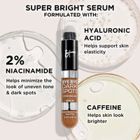 Thumbnail for IT Cosmetics Bye Bye Dark Spots Concealer + Brightening Serum – 2% Niacinamide, Hyaluronic Acid & Caffeine - Medium Coverage, Natural Finish, All Skin Types – 23 Light Warm, 0.22 fl. oz
