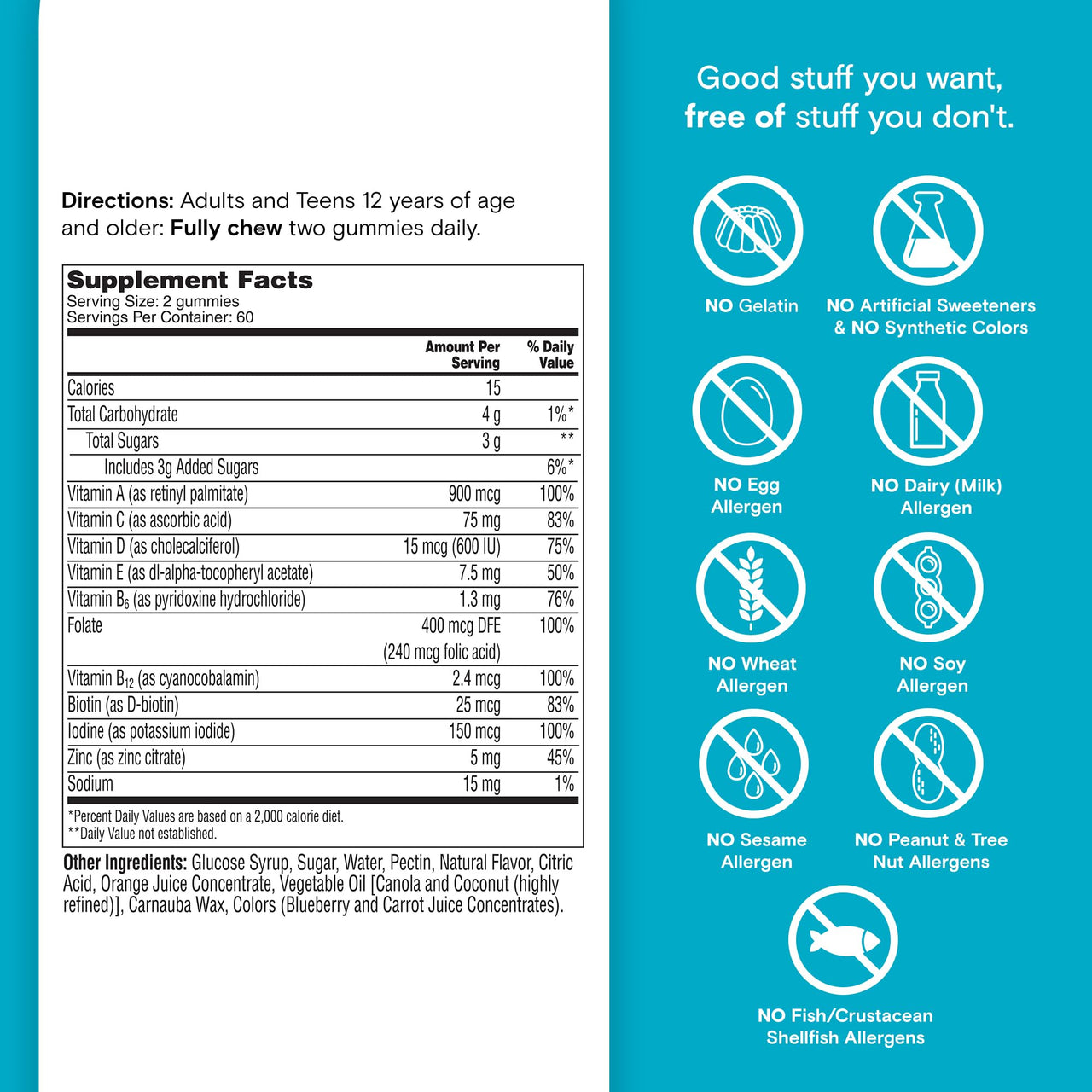 One A Day Teen Boy’s Daily Essentials Multivitamin Gummies, Teen Boy Vitamins with Vitamin C, Vitamin D, Bone Health, Immune Health, Raspberry Natural Flavor, 120 Gummies