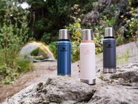 Thumbnail for Stanley Classic Legendary Vacuum Bottle 1.0 qt | Wide Mouth with Leakproof Cup Lid | Keep Drinks Hot or Cold | Packable for Travel | Insulated Stainless Steel Thermal Bottle | BPA-Free | Limestone