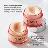 Thumbnail for Clinique All About Eyes Lightweight Eye Cream With Vitamin C | Hydrating, Brightening, Depuffing + Dark Circle Reducing, Mini Travel Size, 0.5 Ounce