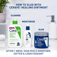 Thumbnail for CeraVe Healing Ointment, Hydrating Skin Protectant With Petrolatum, Hyaluronic Acid & Ceramides, Face & Body Skin Barrier Repair For Cracked, Chafed, Dry Skin, Fragrance Free & Lanolin Free, 3 Oz