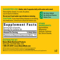 Thumbnail for Nature Made High Absorption Magnesium Glycinate 300mg per 3 Capsules, Magnesium Supplement for Muscle, Heart, Nerve and Bone Support, 90 Magnesium Bisglycinate Capsules, 30 Day Supply