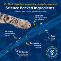 Thumbnail for NaturVet Pet Electrolyte Concentrate for Dogs and Cats, 16 oz Liquid Concentrate, Made in The USA with Globally Source Ingredients