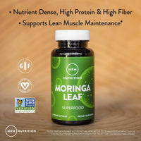 Thumbnail for MRM Nutrition Moringa Leaf Capsules - For Women & Men - Made with 600mg Organic Moringa, Supplement to Support Nutrient Density and Digestive Health, Vegan, Gluten‑Free, & Non‑GMO - 60 Servings