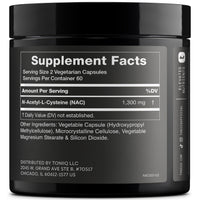 Thumbnail for Toniiq 1300mg NAC - 2 Month Supply - Min. 98%+ Tested Purity - Ultra High Strength Bioavailable NAC Cysteine Supplement - 120 Vegetarian N Acetyl Cysteine Capsules -Lab Tested TQ