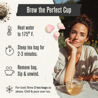 Thumbnail for Numi Organic White Rose Tea, 16 Tea Bags, White Tea & Fragrant Rosebuds, Low Caffeine