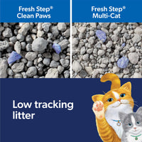 Thumbnail for Fresh Step Clean Paws Cat Litter With Febreze Freshness, Multi-Cat Low-Tracking Clumping Litter With Guaranteed Odor Control, 22.5 lb. Box