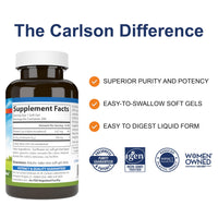 Thumbnail for Carlson - Co-Q10, Co-Enzyme Q10, 100 mg, Energy Production & Heart Function, 200 Softgels