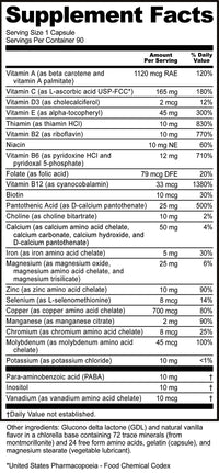 Thumbnail for NutriBiotic– Multi Vitamins & Minerals, 90 Ct Capsules (Formerly Hypoallergenic Multiple) | 72 Pure Trace Elements in a Base of Chlorella | Pharmaceutical-Grade & Highly Absorbable | Gluten Free