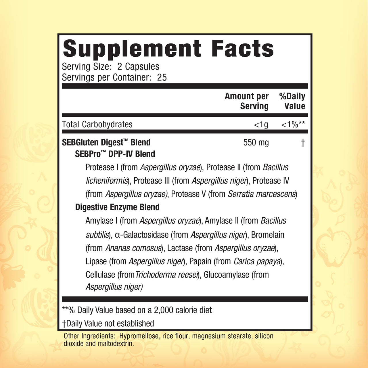 Nature's Secret Gluten & Dairy Digestive Aid - 50 Capsules - Helps Break Down Wheat Protein & Milk Lactose - 25 Servings
