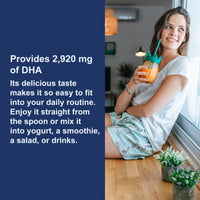 Thumbnail for Carlson - Elite DHA, 2270 mg DHA, Professional Strength, Norwegian Fish Oil Concentrate, Cognitive Function & Vision Support, Orange, 100 mL