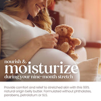 Thumbnail for Burt's Bees Mama Belly Butter Stretch Mark Cream for Pregnancy Massages Body & Reduces Scar Appearance, Prenatal & Postnatal Tummy Skin Care, Shea Butter & Vitamin E Rich Formula, 6.5 Oz Tub