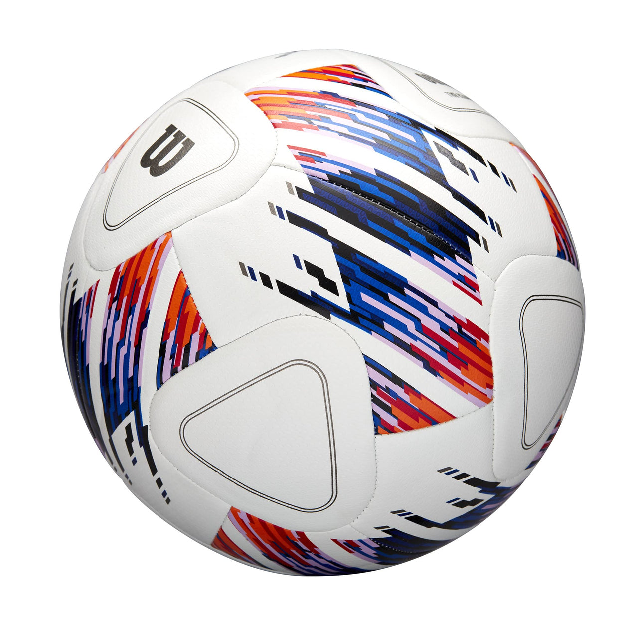 WILSON NCAA Vivido Replica Soccer Ball - Size 4, White/Orange/Purple
