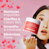 Thumbnail for SeoulCeuticals Korean Face Scrub - Exfoliating Face Mask Skincare K Beauty Mask for Glass Skin - Kaolin Clay + Charcoal Cream Exfoliant Mask 2oz