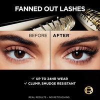 Thumbnail for L'Oreal Paris Voluminous Panorama Mascara, Volumizing and Lengthening Mascara, Washable Longwear and Smudge Resistant Make Up, Blackest Black, 0.33 Fl Oz