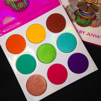 Thumbnail for Juvia's Place Palette The Zulu - Turquoise, Red, Purple, Shades of 9, Colorful, Vivid, Vibrant Palette, Pigmented Makeup Palette Color & Shine