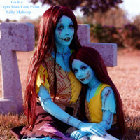 Thumbnail for Go Ho Light Blue Face Body Paint Stick,Water Based Washable Pale Blue Face Paint Stick,Full-coverage Cream Blue Body Paint for Halloween Costumes Cosplay SFX Ghost Bride Sally Makeup