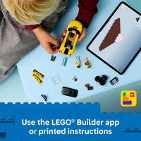 Thumbnail for LEGO City Yellow Taxi Car Building Toy for Kids - Pretend Play Set for Boys & Girls, Ages 5+ - Toy Car W/Taxi Driver & Tourist Minifigures - Gift Idea for Birthdays - 60487