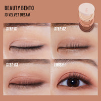 Thumbnail for Kaja Beauty Bento Collection - Bouncy Eyeshadow Trio | Burnt Sandy Brown Tones, Travel Size, 13 Velvet Dream, 2019 Allure Best of Beauty Award, 0.03 Oz