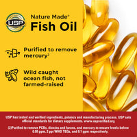 Thumbnail for Nature Made Fish Oil Omega 3 Supplements, Omega 3 Fish Oil as Ethyl Esters 1200 mg Softgels, EPA DHA Supplement for Healthy Heart, Brain, Eye Support, One Per Day, 100 Softgels