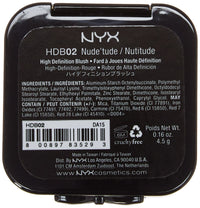 Thumbnail for NYX PROFESSIONAL MAKEUP High Definition Blush, Nude'tude, 0.16 Ounce