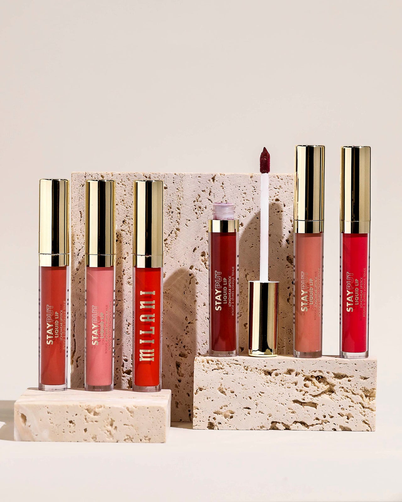 Milani Stay Put Longwear Liquid Lipstick - Smudge-Proof, Kiss-Proof, and Fade-Resistant Formula for All-Day Wear - Vibe