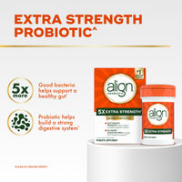 Thumbnail for Align Probiotic, Extra Strength, Probiotics for Women and Men, Probiotics for Men, Probiotic Capsules have 5X CFUs, 42 Capsules