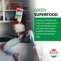 Thumbnail for Sun Chlorella 500mg Whole Body Wellness Green Algae Superfood Supplement - Immune Defense, Gut Health, Natural Purification, Energy Boost - Chlorophyll, B12, Iron, Protein - Non-GMO - 600 Tablets