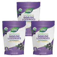 Thumbnail for Nature's Way Organic Sambucus Lozenge, Elderberry and Zinc 24 Pieces (Pack of 3)