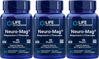 Thumbnail for Life Extension Neuro-mag Magnesium L-threonate, 90 Count (Pack of 3)