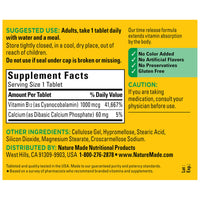Thumbnail for Nature Made Vitamin B12 1000 mcg, B12 Vitamins, Dietary Supplement for Energy Metabolism Support, 160 Time Release Tablets, 160 Day Supply