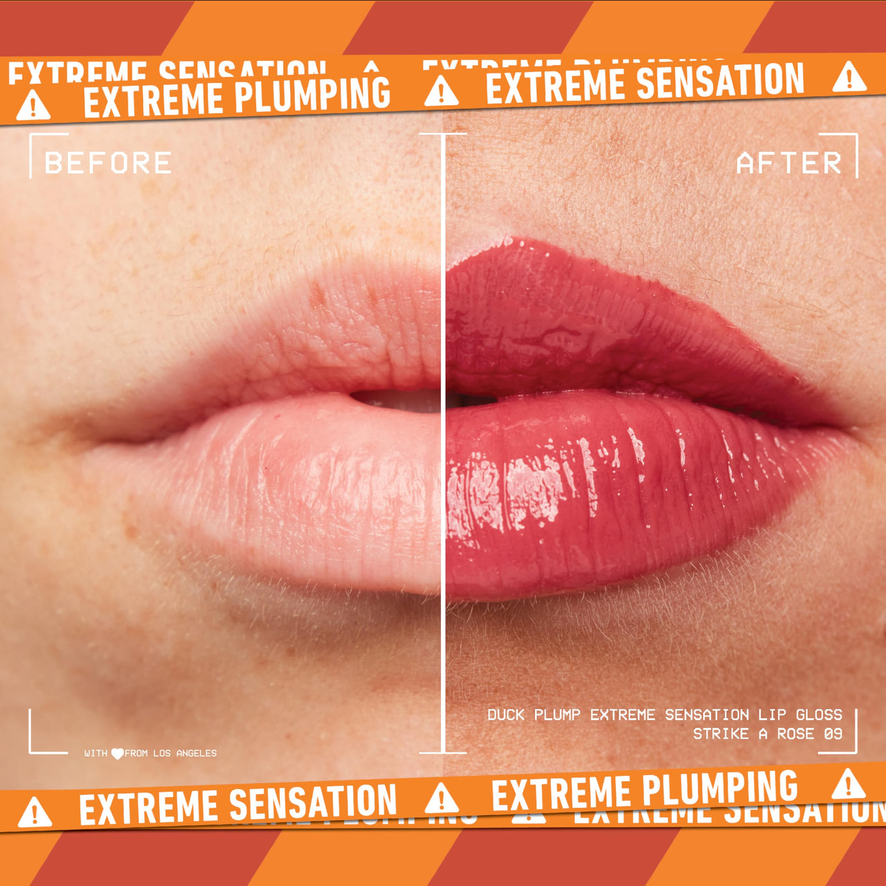 NYX PROFESSIONAL MAKEUP Duck Plump High Pigment Lip Gloss, Lip Plumper Gloss with Spicy Ginger - Strike A Rose