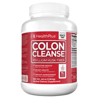 Thumbnail for Health Plus Colon Cleanse Digestive Support | All Natural Daily Fiber for Toxin Elimination To Reduce Bloating | Supports Heart Health | 48 Ounces, 194 Servings