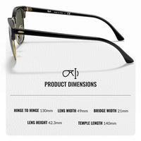 Thumbnail for Ray-Ban RB3016 Clubmaster Classic Square Shape Sunglasses With Eyewear Kit Bundle - High Bridge Fit - Ideal Formal and Casual Wear Square Sunglasses
