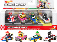 Thumbnail for Hot Wheels Mario Kart Set of 4 Die-Cast Toy Cars