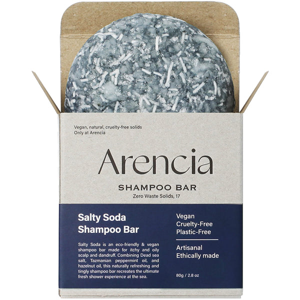 ARENCIA Salty Soda Shampoo Bar