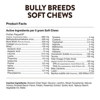 Thumbnail for NaturVet Bulldog Breed Supplement- for Joint Support, Digestion, Skin, Coat Care- Dog Multivitamins with Minerals, Omega-3, PlaqueOff- Wheat-Free Vitamins for Dogs- Bully Breeds- 50 Soft Chews