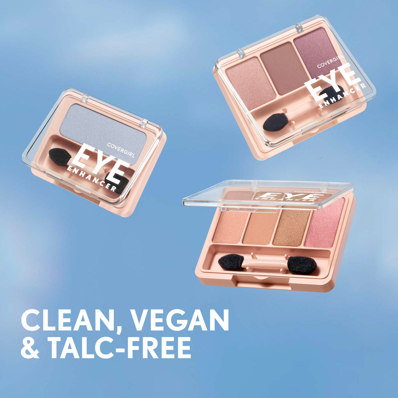 COVERGIRL - Eye Enhancers 3-Kit Eyeshadow, silky, sheer formula, double ended applicator, 100% Cruelty-free