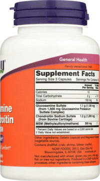 Thumbnail for NOW Foods Glucosamine & Chondroitin with MSM, 90 Count