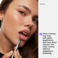 Thumbnail for Wonderskin Lipliner Pencil - 360 Contour Lipliner, Long Lasting, Sharpenable, Waterproof and Transfer-Proof Brown Lip Liner Pencil (Saddle)