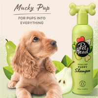 Thumbnail for Pet Head Mucky Pup Puppy Shampoo | Pear Scent | Shampoo for Puppies from 8 Weeks | Professional Grooming | Vegan Dog Shampoo | Gentle Formula for Puppies | Made in USA | 16 fl. oz.