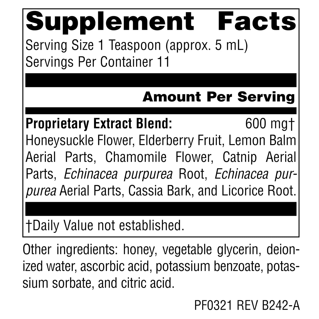 Planetary Herbals Well Child, Alcohol Free, Echinacea-Elderberry Herbal Syrup - 2 Fluid oz