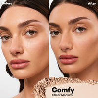 Thumbnail for Kosas Cloud Set Face Setting Powder - Smoothing Shine Control, Soft, Sheer Translucent Makeup Finish, Portable & Long-Lasting Loose Pressed Baking Powder - Comfy (Sheer Medium)