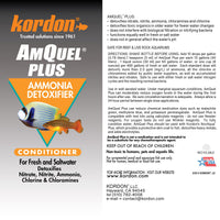 Thumbnail for Kordon AmQuel Plus Aquarium Water Conditioner - Instantly Detoxifies Ammonia, Nitrite, Nitrate, and Chlorine Remover for Freshwater & Saltwater Aquariums, 16 Ounces