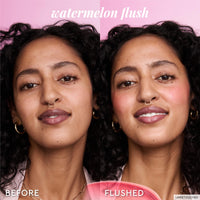 Thumbnail for Glow Recipe Niacinamide Dewy Flush Tinted Liquid Blush Serum - Glowy Blush for Cheeks to Smooth, Hydrate & Brighten - Liquid Korean Makeup with Buildable Soft Pink Tint - Watermelon Flush (0.4 oz)