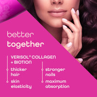 Thumbnail for Zena Nutrition Liquid Collagen for Women & Men (Type 1 & 3) & 5000mcg Biotin, 2500mg Verisol Bioactive Collagen Peptides, Hair, Skin, Nail Supplement, Mixed Berry Colageno, 60 Servings, 20.3 fl oz