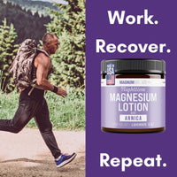 Thumbnail for Magnum Solace Nighttime Magnesium Lotion with Arnica – Soothing Relief & Relaxation, Highly Concentrated Magnesium for Muscles & Joints – Apply to Legs or Feet Before Bed – Skin-Friendly