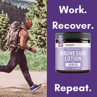 Thumbnail for Magnum Solace Nighttime Magnesium Lotion with Arnica – Soothing Relief & Relaxation, Highly Concentrated Magnesium for Muscles & Joints – Apply to Legs or Feet Before Bed – Skin-Friendly