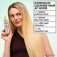 Thumbnail for Garnier Fructis Diamond Sleek Hair Shine Spray, Frizz Control and Heat Protectant for Frizzy, Dry Hair, Formulated with Vegan Keratin Smoothing Complex and Argan Oil, 4.6 Fl Oz
