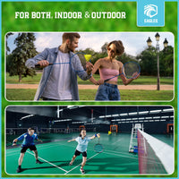 Thumbnail for Badminton Birdies - Nylon Bedminton Shuttlecocks for Baseball/Softball Batting Training - Shuttle Balls for Indoor and Outdoor Matches ~ Highly Stable & Durable Plastic badmington Birdie Ball Set
